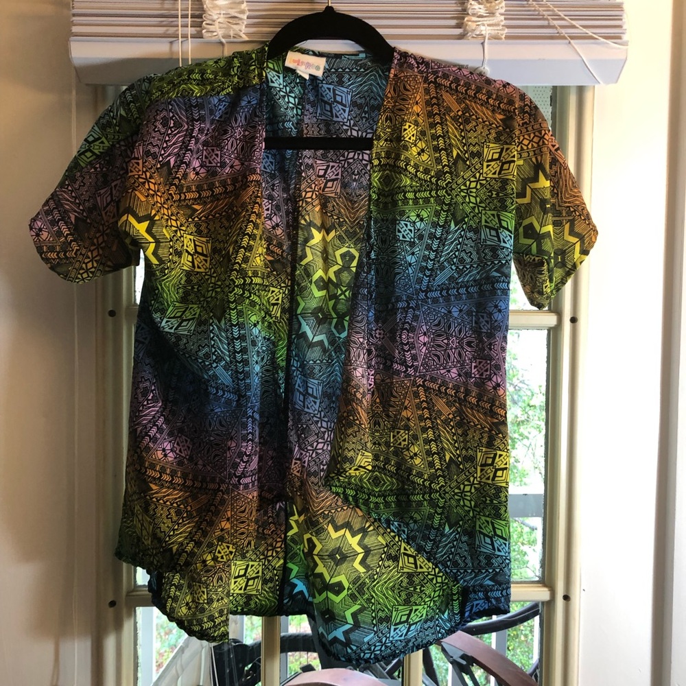 LuLaRoe bright rainbow Bianca